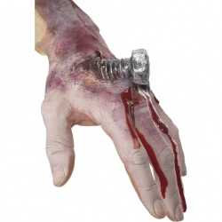 Hororové zranění - šroub v ruce